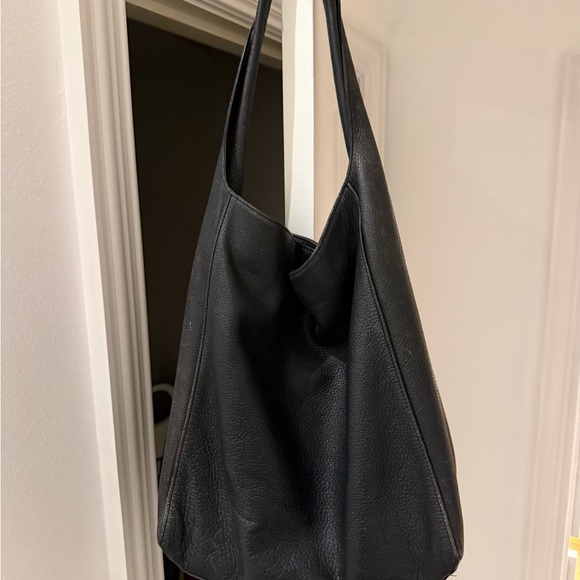 Auxiliary Black Leather Handbag - Picture 3 of 13